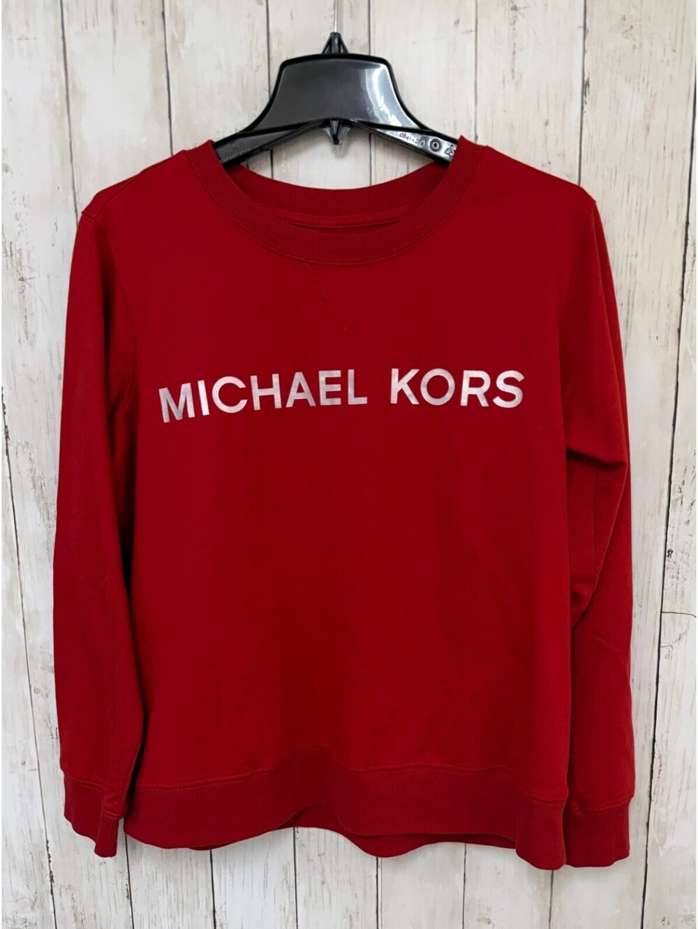 Michael Kors Red Crewneck Sweatshirt Women's Size Large